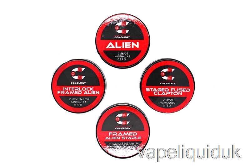 Coilology Performance Prebuilt Coils Interlock Framed Alien - 0.12ohm KA1 Vape Liquid